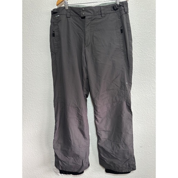Mens Gray Insulated Snow Ski Pants BASE TRX Winter Sportswear - Picture 1 of 15